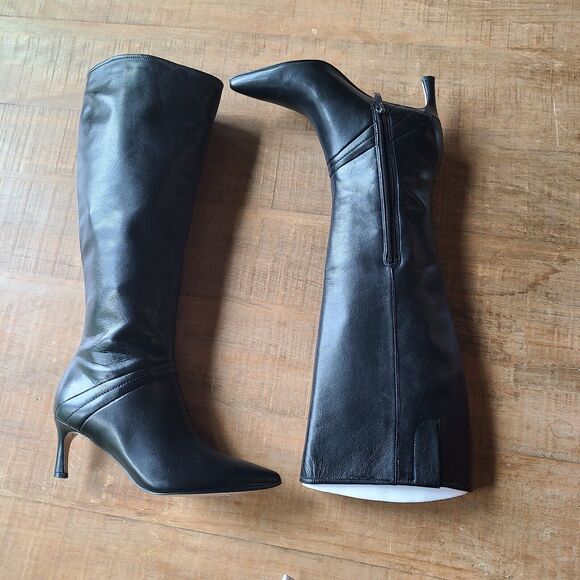 Naturalizer Women's Falencia Boot MSRP $249 Nordstrom Black Leather Tall Boot 6M - Picture 9 of 13